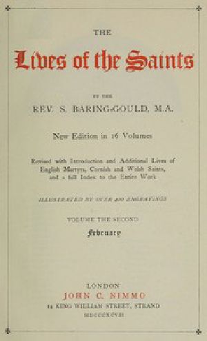 [Gutenberg 45604] • The Lives of the Saints, Volume 02 (of 16): February